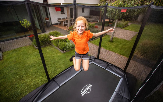 Berg Ultim Favorit InGround Trampoline | 280CM/ 9FT | Safety Net | Black | 32.23.62.41