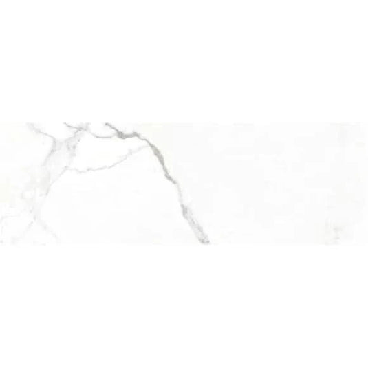 white glossy B&W star tile 30x90cm