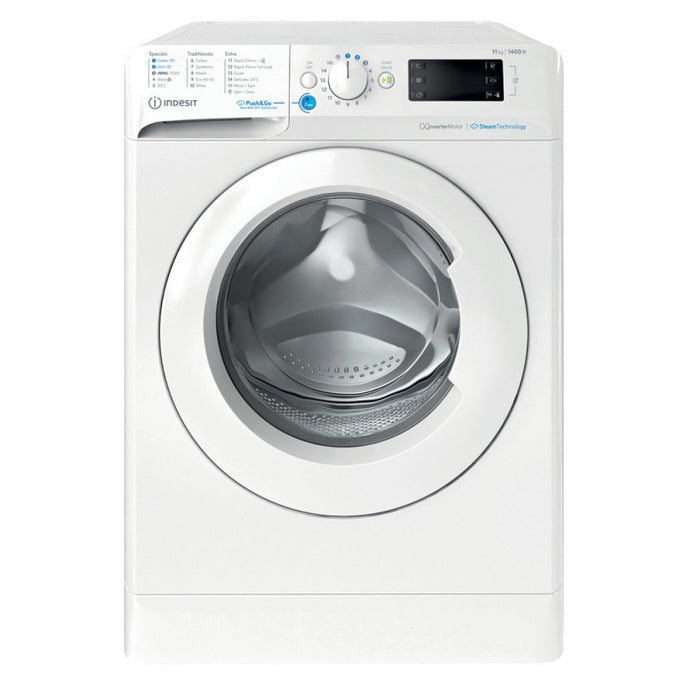 Indesit Washing Machine | 11kg | 1400 Spin | A Rated | BWE111496XWVUK