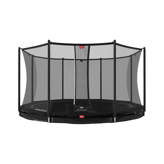 Berg Favorit InGround Trampoline | 380CM/ 12FT | Safety Net Comfort | Black | 35.12.96.02