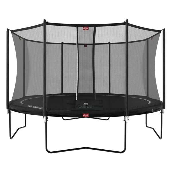 Berg Favorit Regular Trampoline | 380CM/ 12FT | Safety Net Comfort | Black | 35.12.95.02