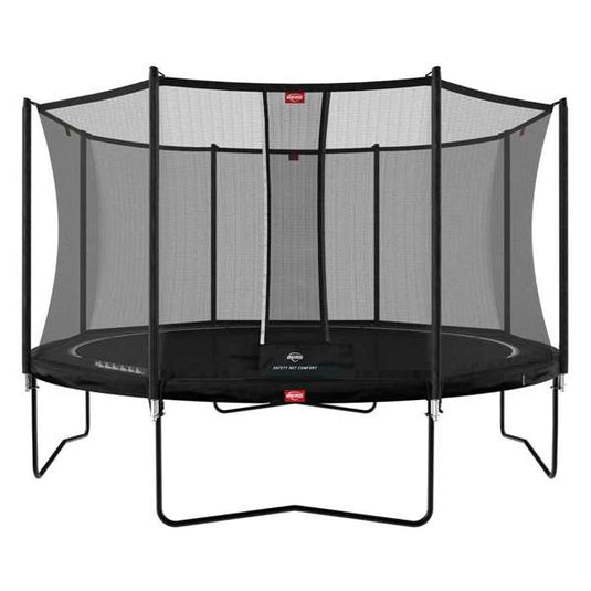 Berg Favorit Regular Trampoline | 380CM/ 12FT | Safety Net Comfort | Black | 35.12.95.02
