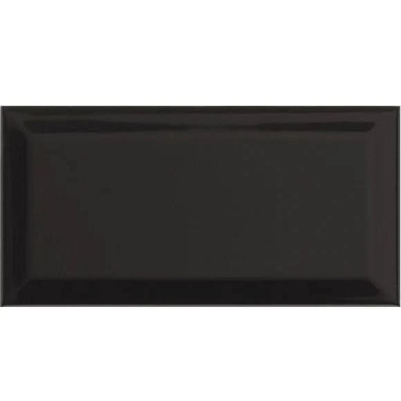 bissel tile in negro, 10x20cm