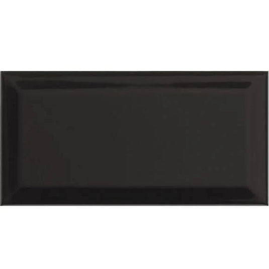 bissel tile in negro, 10x20cm