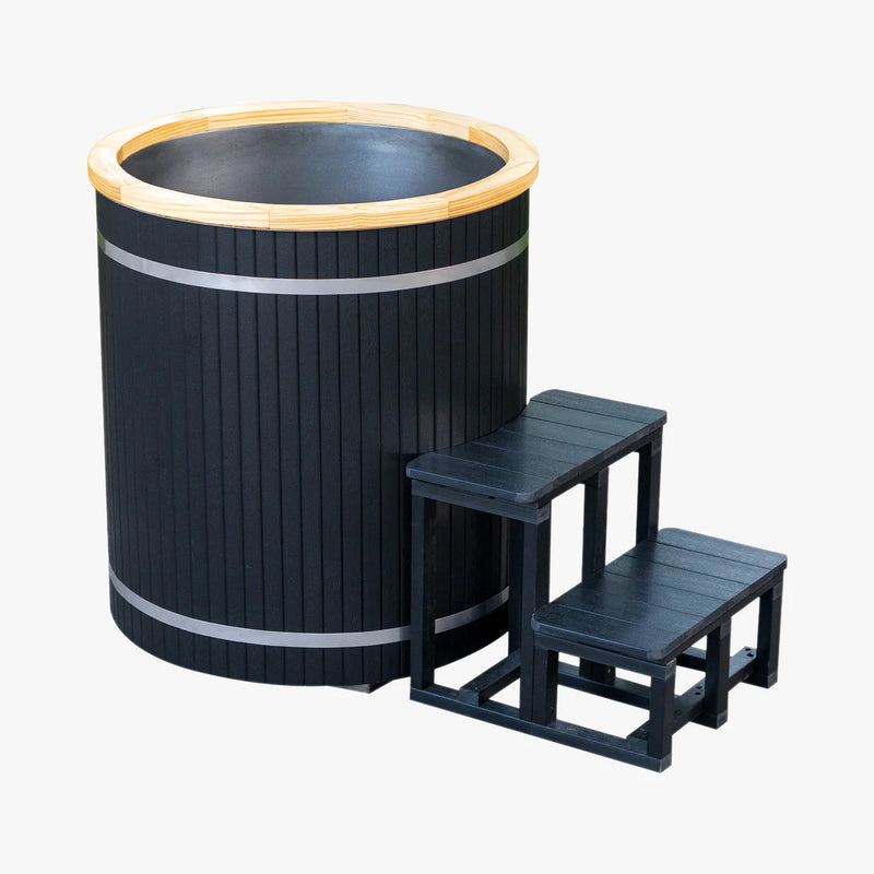 Завантажте зображення в засіб перегляду галереї, Tribe Boost Ice Bath | Black Wpc Plastic Panels | Stainless Steel Tank

