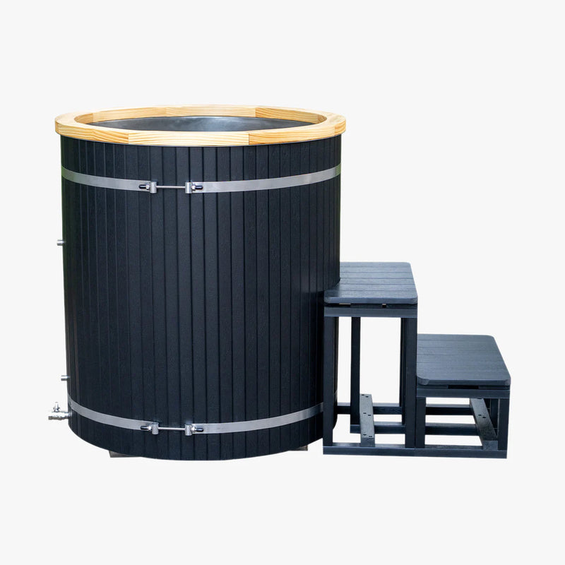Завантажте зображення в засіб перегляду галереї, Tribe Boost Ice Bath | Black Wpc Plastic Panels | Stainless Steel Tank
