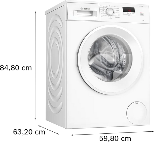 Bosch Series 2 Washing Machine | 8KG | 1400 Spin | White | WGE03408GB