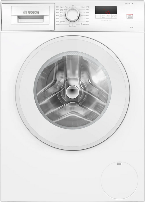Bosch Series 2 Washing Machine | 8KG | 1400 Spin | White | WGE03408GB