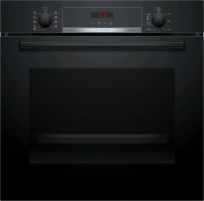 Bosch Series 4 Built In Single Oven | Black | Pyroclean | HQA574BB3B