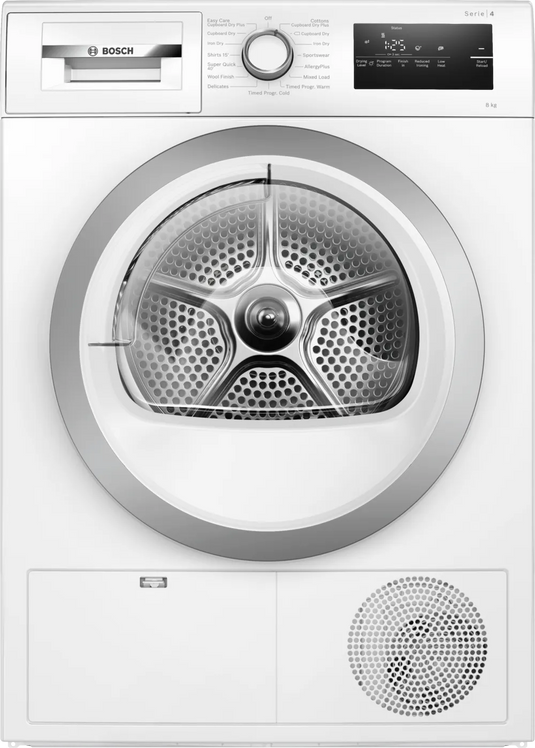 Bosch Series 4 Condenser Tumble Dryer | 8KG | White | WTN 83203GB