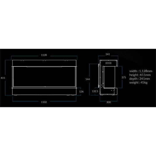 Henley Aurora 1100 Electric Fire | CS 3SFPT 1100