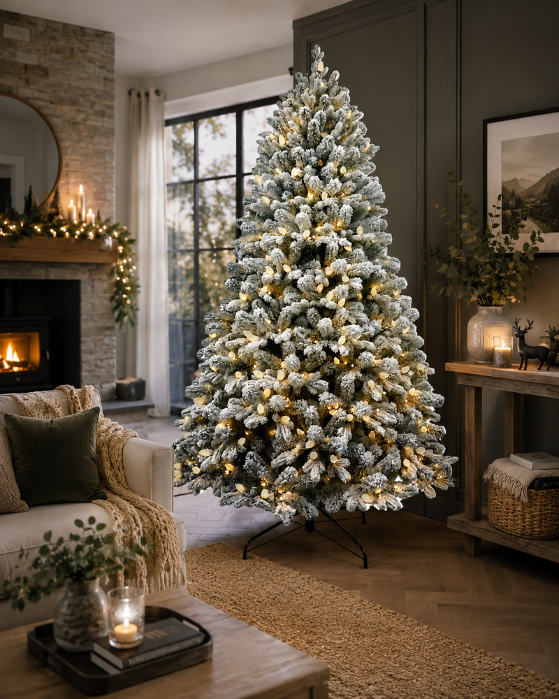 Załaduj obraz do przeglądarki galerii, Portland Fir 7 ft Pre-Lit Luxury Tree Frosted Verbier | EB162CPLCP
