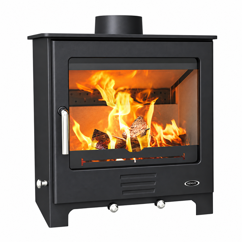 Load image into Gallery viewer, Henley Severn 8kW Eco | Multi Fuel | Matt Black | ST312
