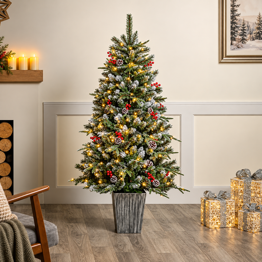 Amal Premier Pre-Lit New Jersey Spruce with 150 Multi Action Warm White LEDs - 1.5m | 302110