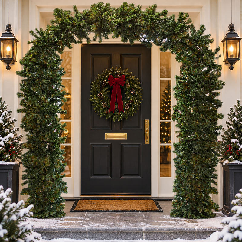 Załaduj obraz do przeglądarki galerii, Festive Green Tree Arch | 2.3M
