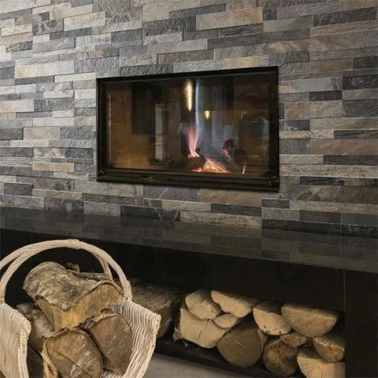 cubics tile in multicolour, 15x61cm in the living room