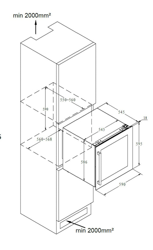 Powerpoint Wine Cooler | 60x60CM | P39AD36B