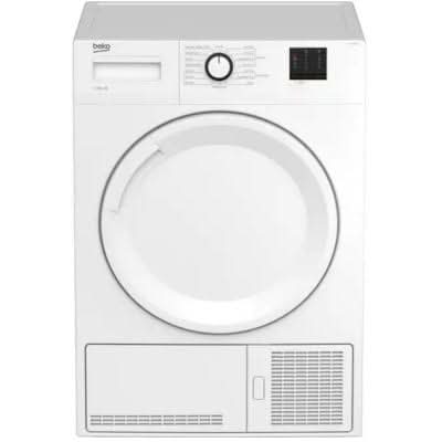 white condenser dryer