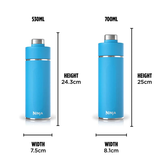 Ninja Thirsti 530 ml Travel Bottle | Tropical Blue | DW1801EUUKSB