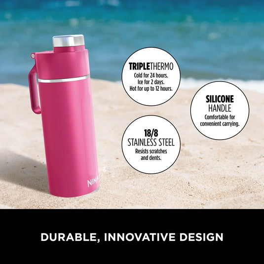 Ninja Thirsti 700 ml Travel Bottle | Hot Pink | DW2401EUUKBP