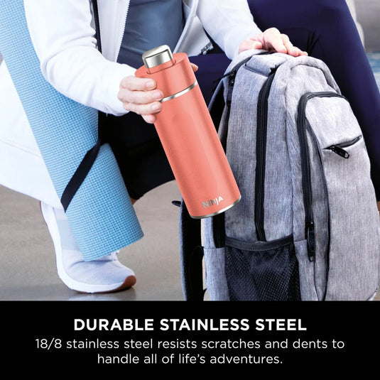 Ninja Thirsti 700 ml Travel Bottle | Coral | DW2401EUUKPE