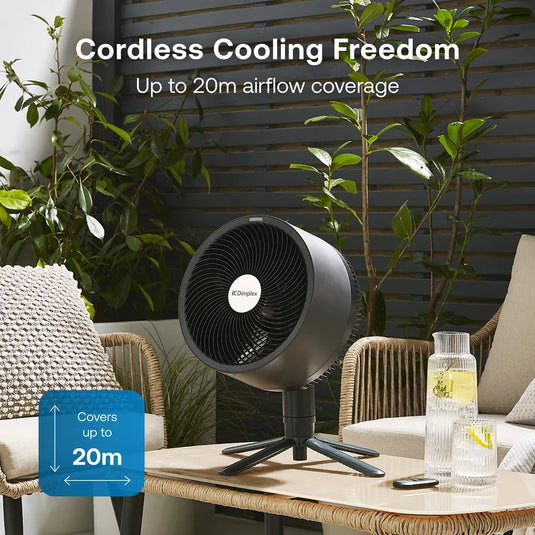 Dimplex 2 In 1 Cordless DC Air Circulator 6 Speed Remote Control Voice Active | DXRCF001