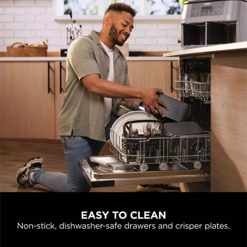 Завантажте зображення в засіб перегляду галереї, Ninja 6-in-1 Dual Airfryer | 7.6L | Gunmetal Grey | DZ300UK
