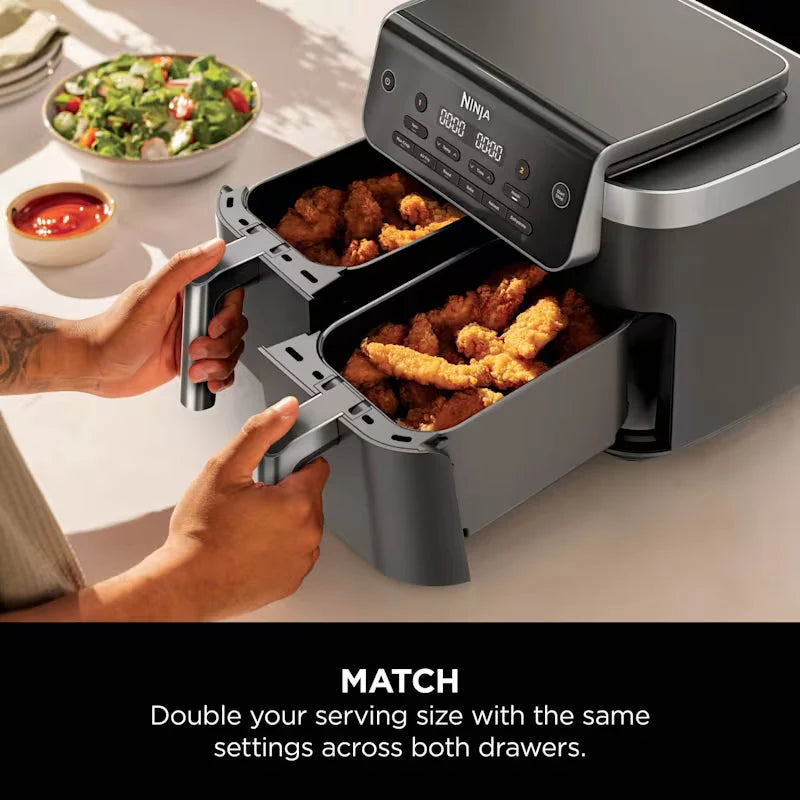 Załaduj obraz do przeglądarki galerii, Ninja Foodi Dual Zone Air Fryer | 7.6L | DZ801
