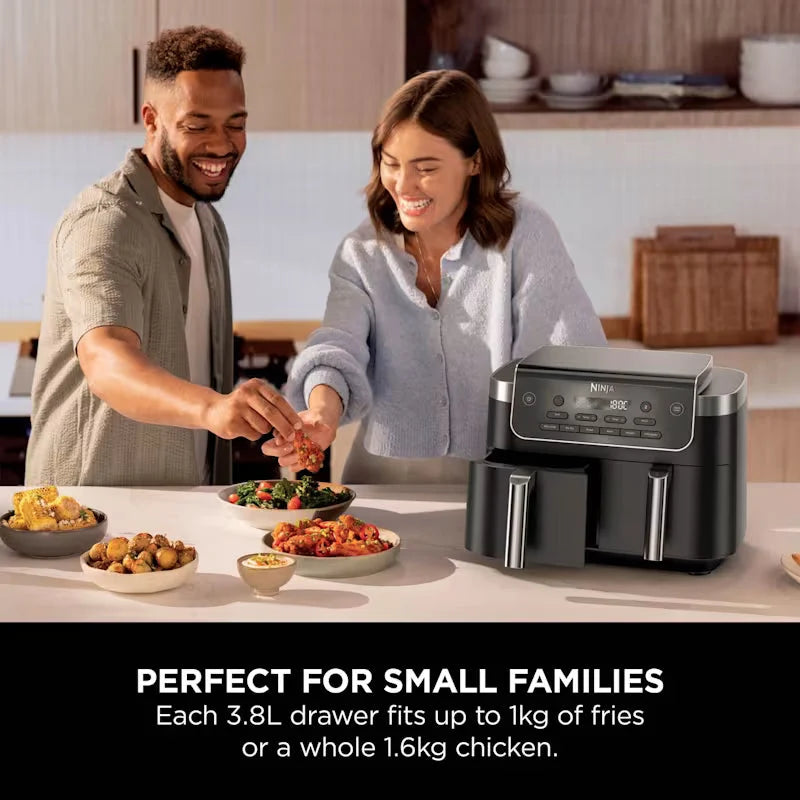 Załaduj obraz do przeglądarki galerii, Ninja Foodi Dual Zone Air Fryer | 7.6L | DZ801
