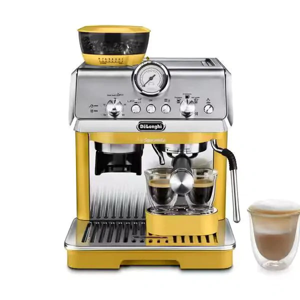 Załaduj obraz do przeglądarki galerii, DeLonghi La Specialista Arte Manual Bean To Cup Coffee Machine | Yellow | 1.3KW | EC9155.YE
