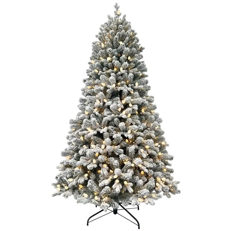 Załaduj obraz do przeglądarki galerii, Portland Fir 7 ft Pre-Lit Luxury Tree Frosted Verbier | EB162CPLCP
