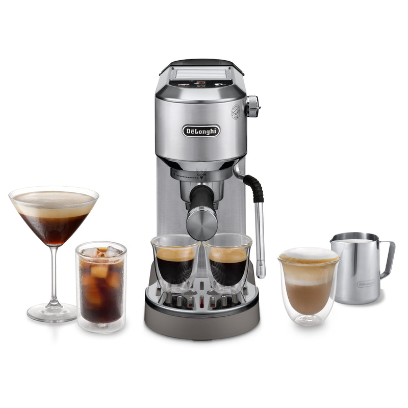Load image into Gallery viewer, DeLonghi Dedica Duo Espresso Coffee Machine | Silver | EC890.M
