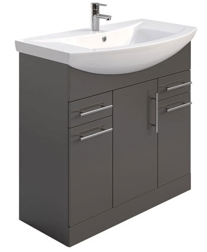 grey vanity unit