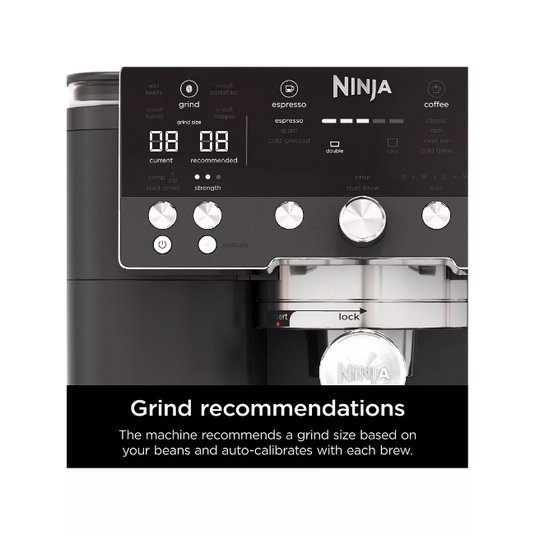 NINJA Luxe Cafe Premier Espresso Machine Black| ES601UKBK