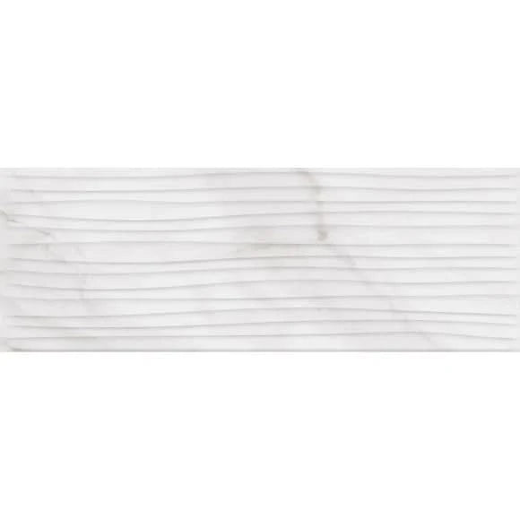 essential tile in white decor, 25x70cm