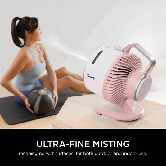 Shark FlexBreeze HydroGo Misting Fan | Ballet Pink |  FA050UKPK