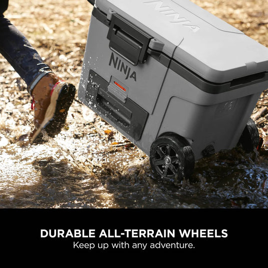 Ninja FrostVault 45QT/42L Wheeled Cooler with Dry Zone | Slate Grey | FB245UKGY