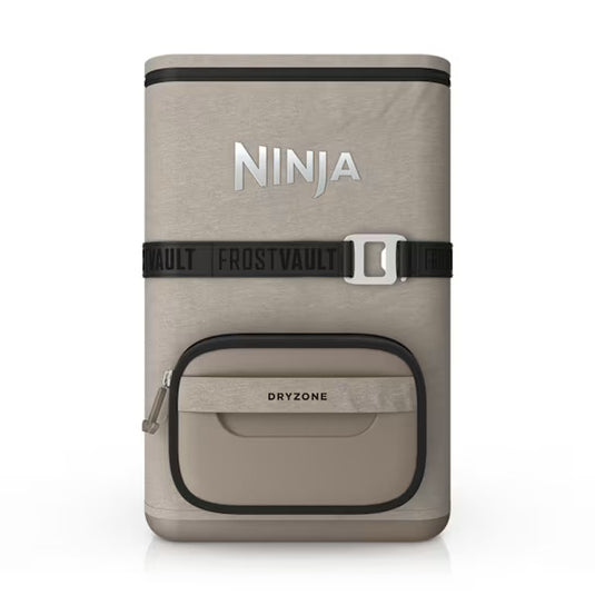 Ninja FrostVault Go 17 litre 24-Can Backpack Soft Cooler | Birch Beige | FF124EUUKCS