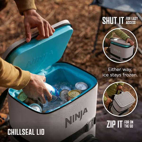 Load image into Gallery viewer, Ninja FrostVault Go 17 litre 24-Can Backpack Soft Cooler | Birch Beige | FF124EUUKCS
