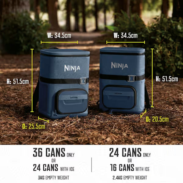 Load image into Gallery viewer, Ninja FrostVault Go 17 litre 24-Can Backpack Soft Cooler | Lakeshore Blue | FF124EUUKNV
