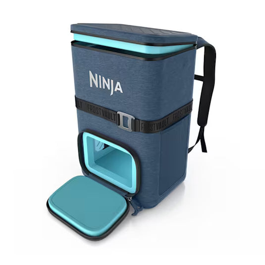 Ninja FrostVault Go 17 litre 24-Can Backpack Soft Cooler | Lakeshore Blue | FF124EUUKNV
