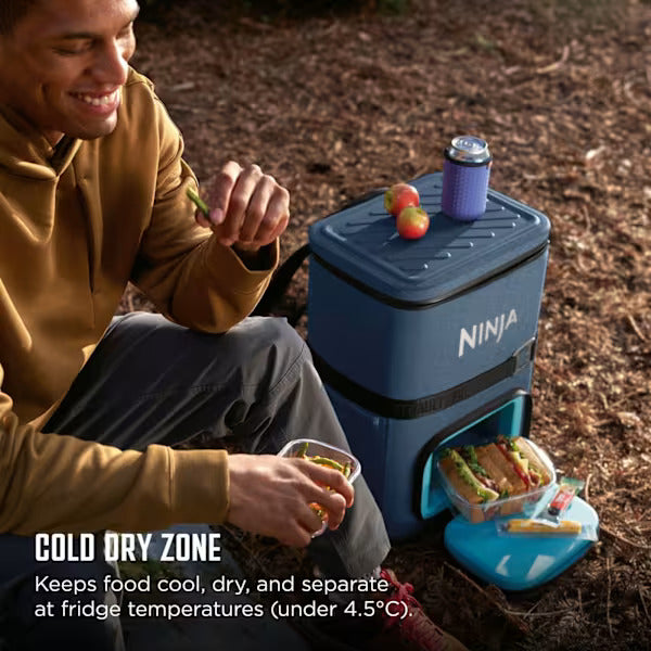 Load image into Gallery viewer, Ninja FrostVault Go 23 litre 36-can Backpack Soft Cooler | Lakeshore Blue | FF136EUUKNV
