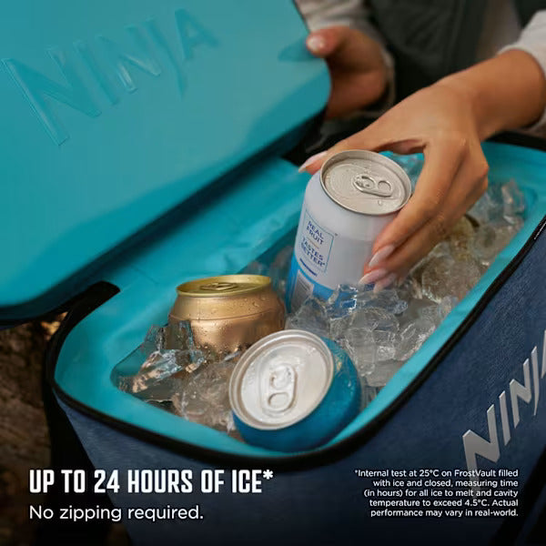 Load image into Gallery viewer, Ninja FrostVault Go 17 litre 24-Can Backpack Soft Cooler | Lakeshore Blue | FF124EUUKNV
