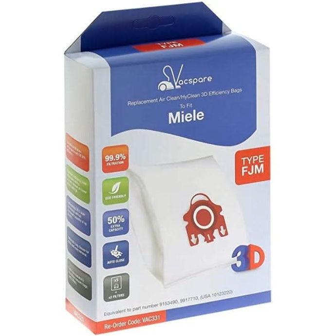 vacspare miele microfibre vacuum pack of 5