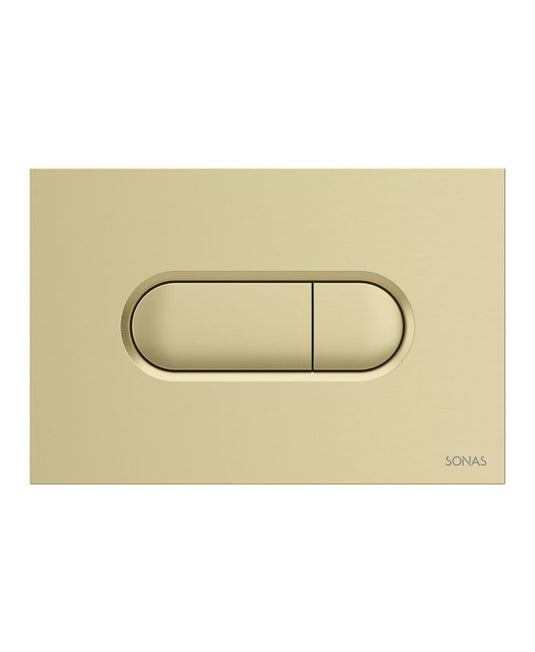 Sonas Urban Dual Flush Plate | Brushed Gold | USW0604