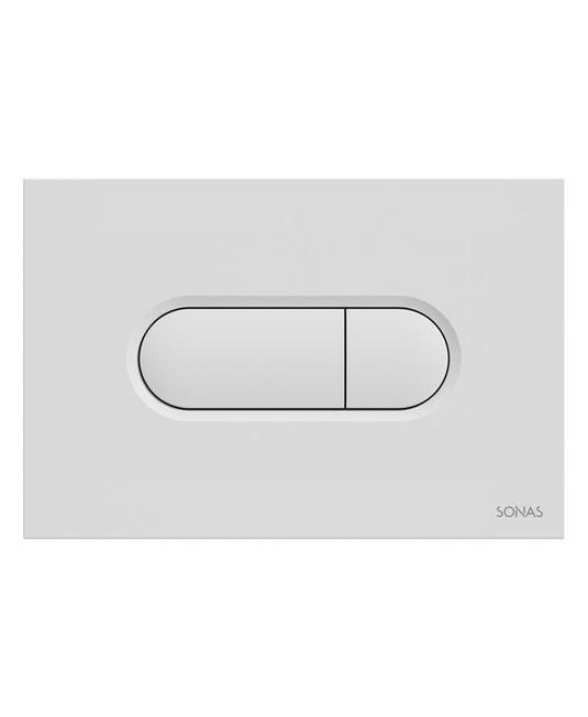 Sonas Urban Dual Flush Plate | Gloss White  | USW0606