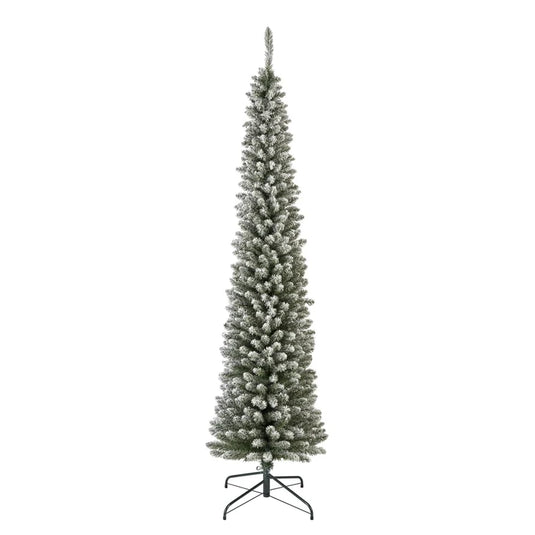 Snowy Pencil Pine Christmas Tree | 2.1m/7ft | 141462