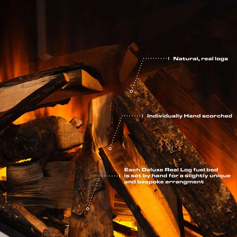 Załaduj obraz do przeglądarki galerii, Henley Forest 870 Electric Fire | Deluxe Log Set | FCB0024
