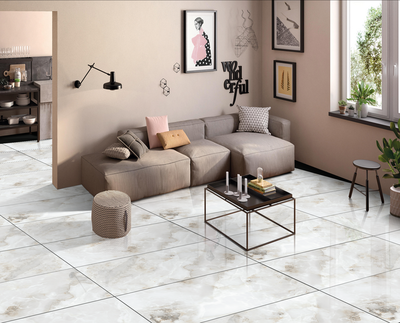 Load image into Gallery viewer, Halo Nestle Tile | Bianco Polished | 60x120cm | 1.44m2 | HMG001
