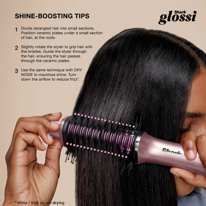 Load image into Gallery viewer, Shark Glossi 2-in-1 Hot Tool and Air Glosser | Lychee | HT302UKPK
